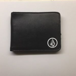 Black and white volcom wallet